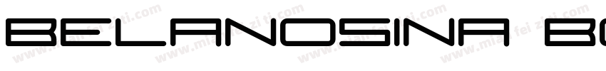 Belanosina Bold字体转换